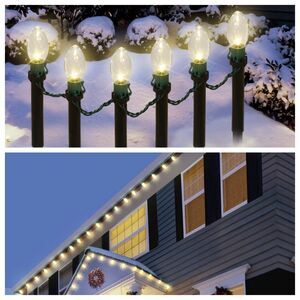 25 ct C9 Lights LED Dual Usage LED Warm White 18 feet Holiday Christmas In/Out